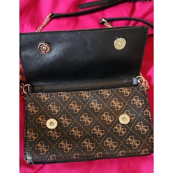 GUESS Hailey Crossbody clutch Black 1981 - Picture 6 of 7